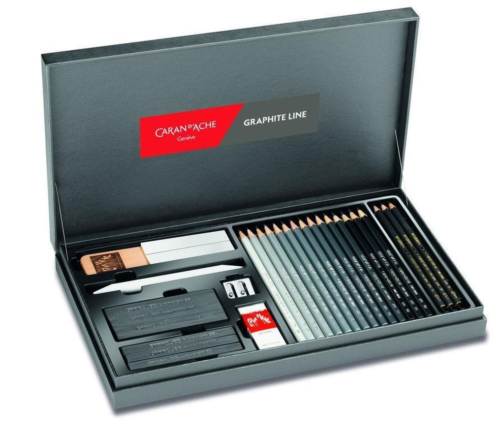 Caran d-Ache Graphite Line, Multi, Mehrfarbig, Hexagonal, 340 mm, 200 mm, Box