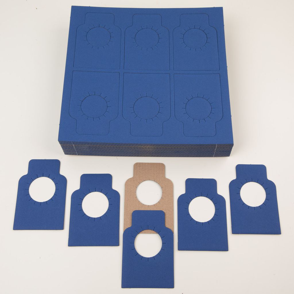 120 x Flaschenanhänger PresentFill Preisanhänger Farbe: Saphir Blau