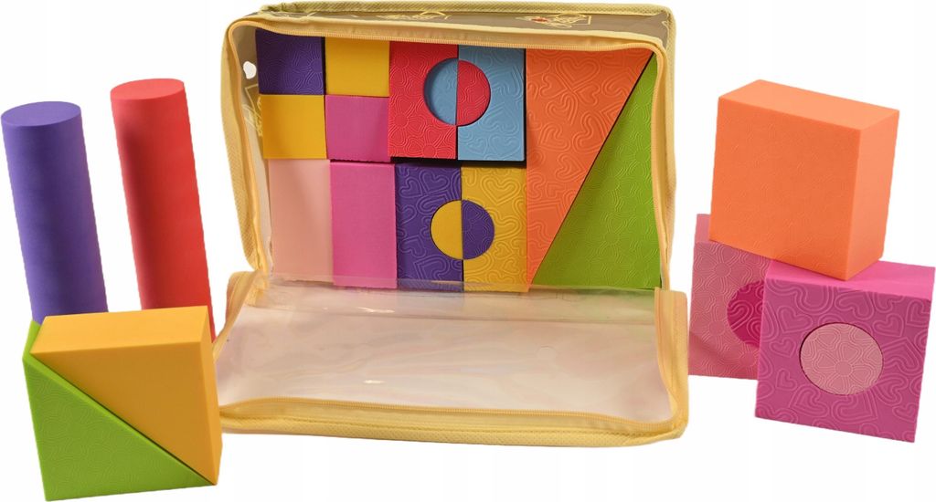Schaumstoffbausteine Kinder Weiche Bauklötze Bunt 25 Teile Lernspielzeug Kreativ