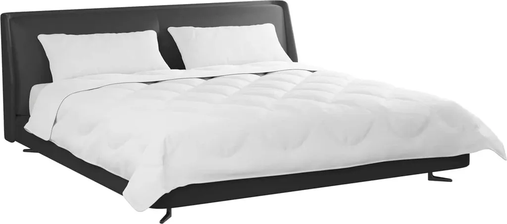 Set Letto vidaXL Piumino e Cuscini Bianco Microfibra - Design Minimal - 3
