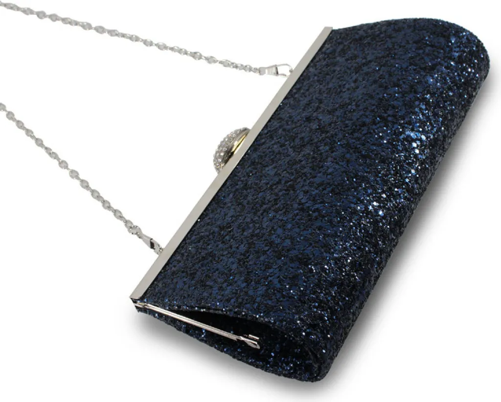 Dunkelblau Damen Clutch Glitzer Elegant Kaufland.de