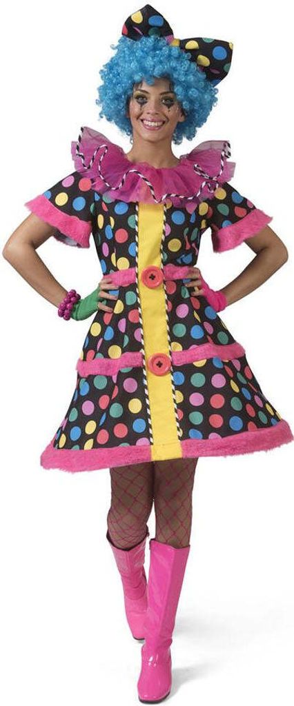 Funny Dotty Clown Damenkostüm Produktbild 