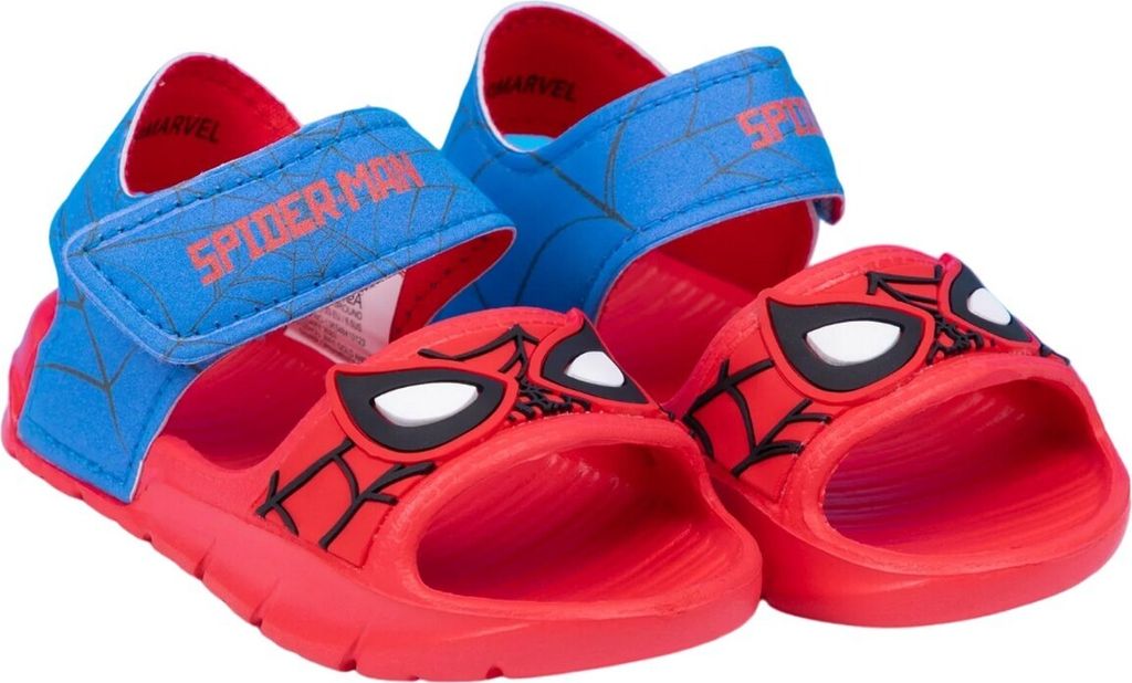 Spider-Man - Jungen Sandalen NS7658 (24 EU) (Rot/Blau)