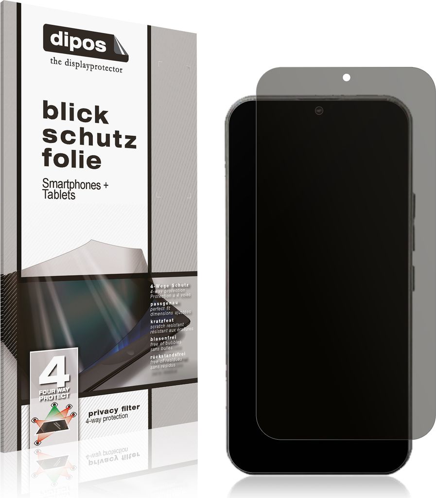 Schutzfolie für Kodak Smartway L2 mit Sichtschutz Blickschutz Folie