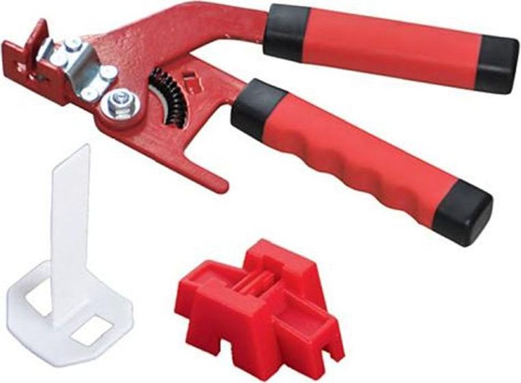 Nivellierset Strend Pro LS119 StarterKIT, 100x Abstandhalter, 100x Adapter + Zange
