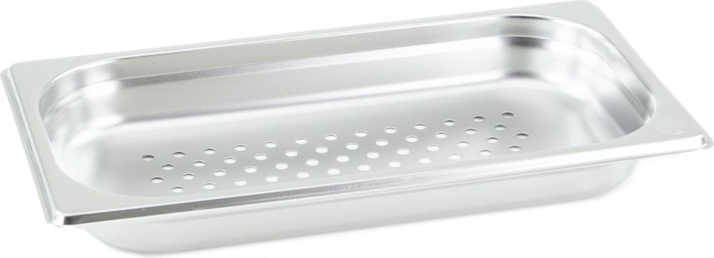 GN Behälter Gastronorm 1/3 40 mm gelocht/perforiert aus Edelstahl GVK ECO