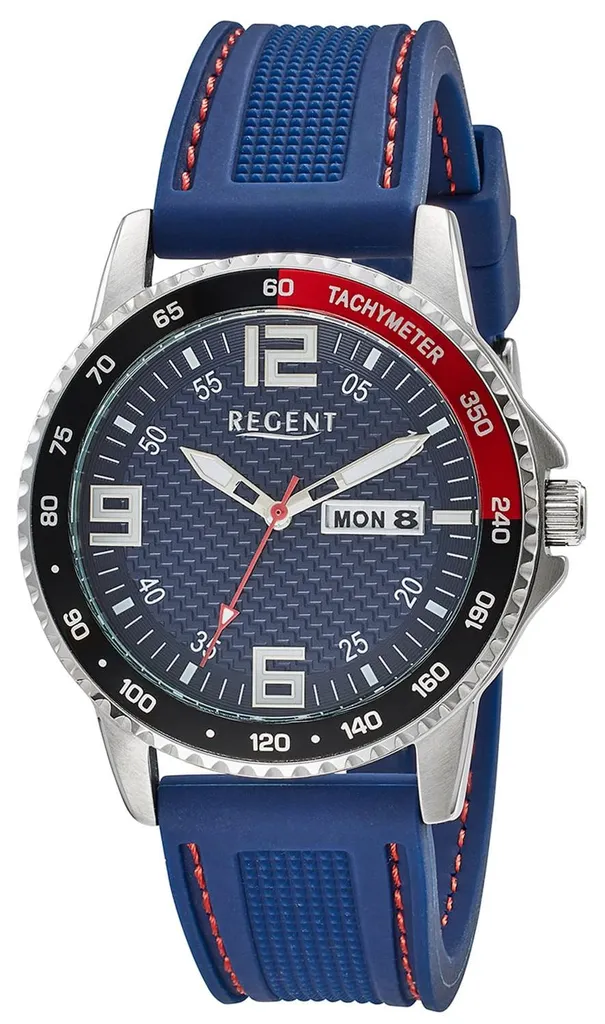 Montre Regent F-1652 Bleue - Cadran Analogique et Acier Inoxydable 10 ATM