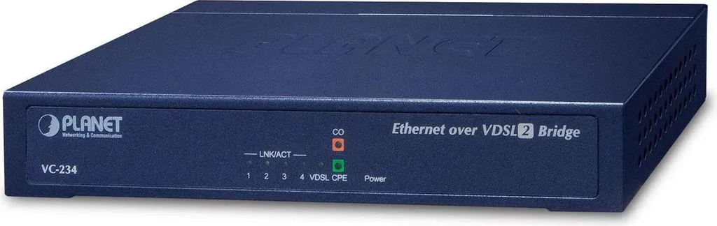 Bridge VDSL2 PLANET VC-234 profil 30a haut débit 100 Mbps et switch LAN