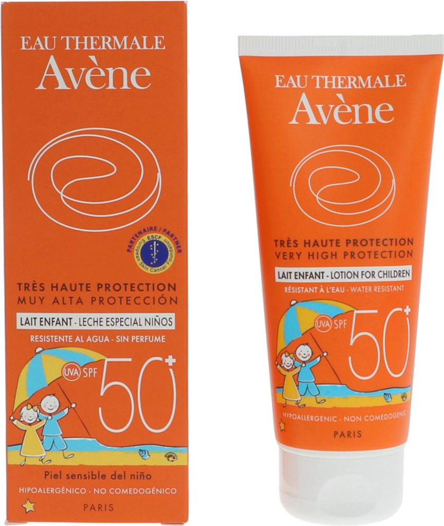 Avene Children’s SPF 50 Sun Milk, Sonnenmilch, Tube, Produktbild 