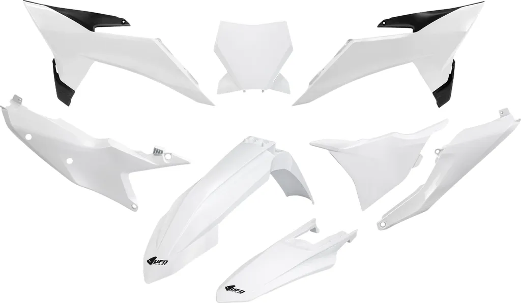 Kit carénage KTM 2025 blanc pour rénovation ou compétition - 8 pièces