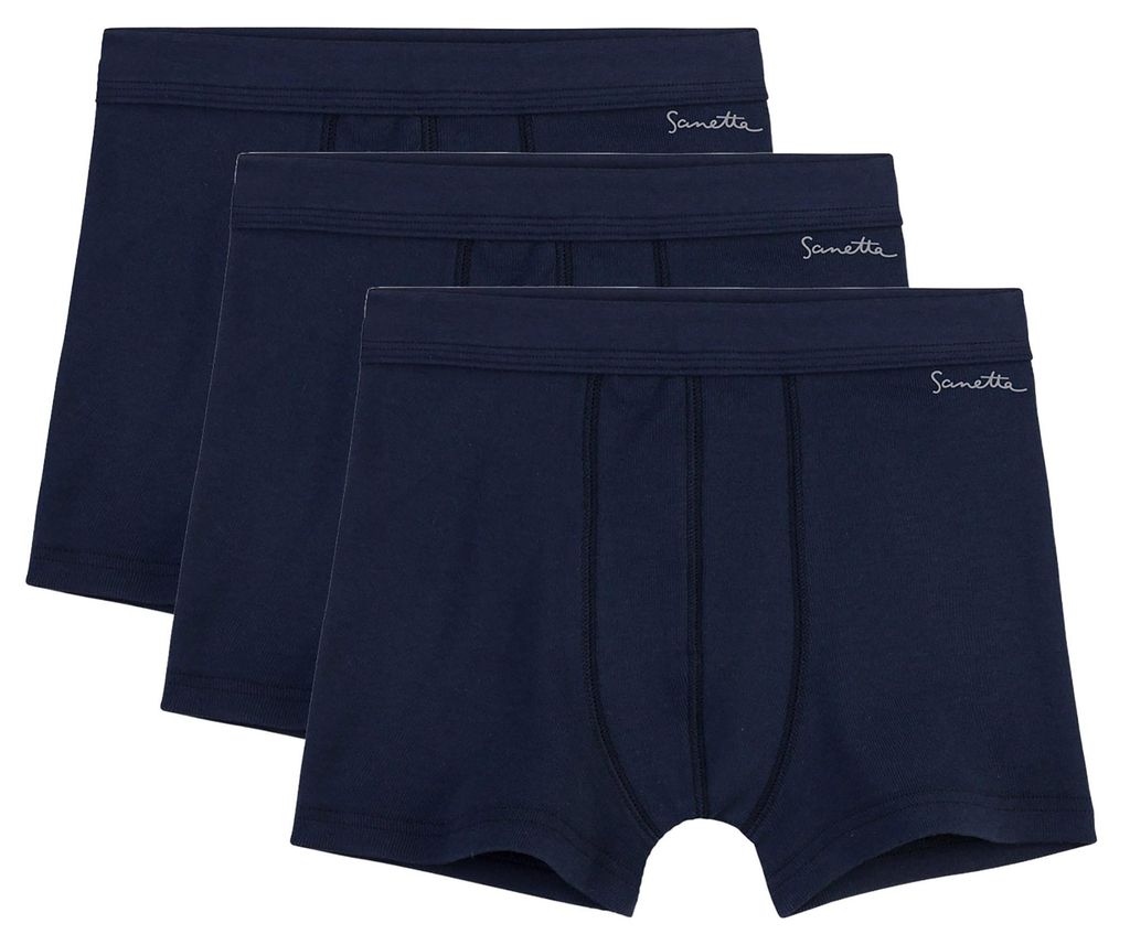 Sanetta Jungen-Hipshorts (Dreierpack) dunkelblau 176