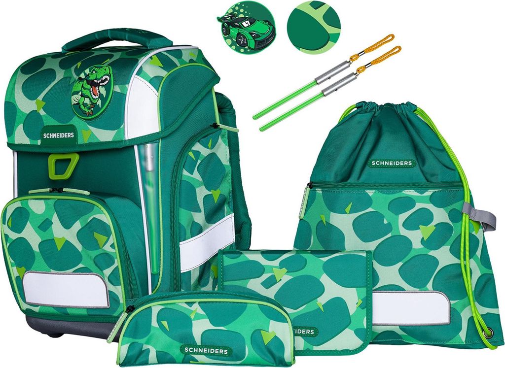 Schneiders Schulranzen Ergolite Set 9-teilig Dino Dance Produktbild 