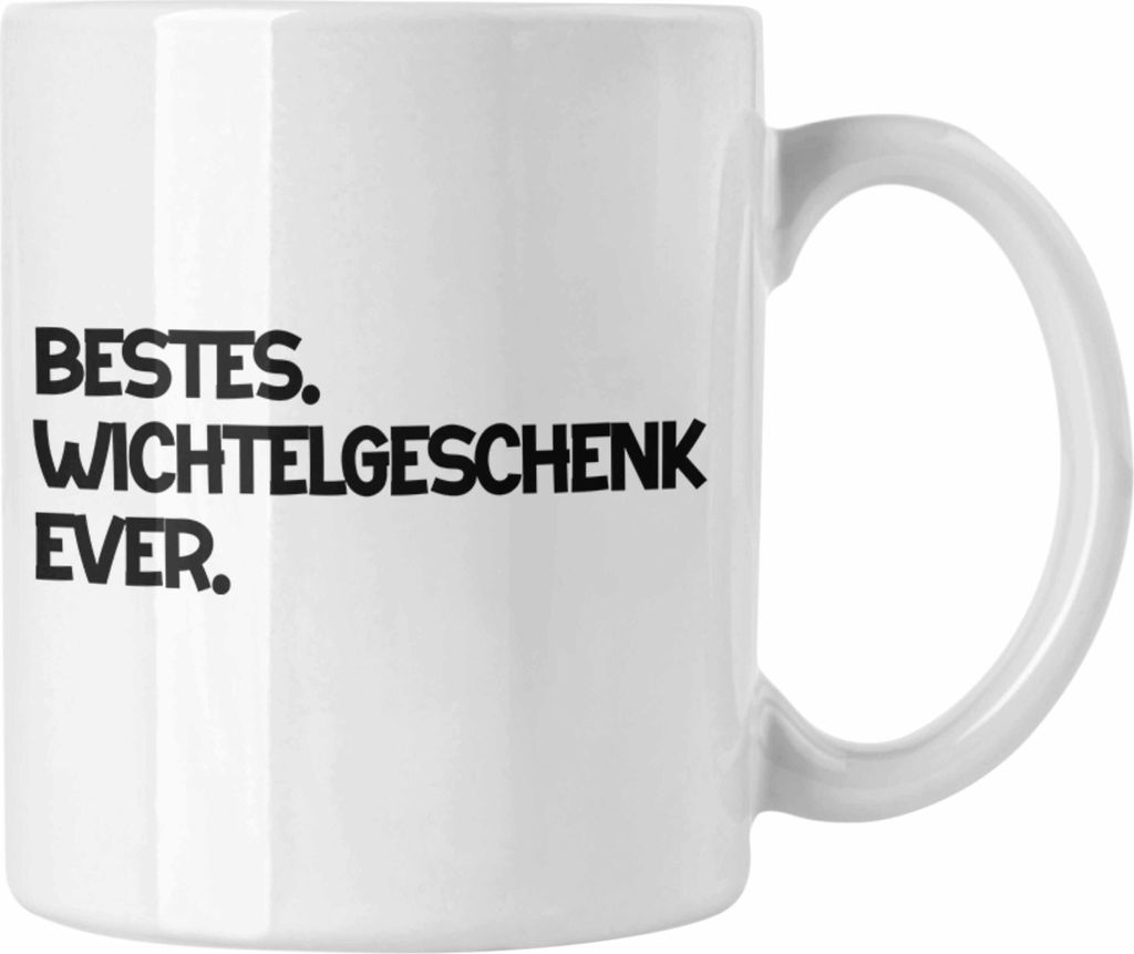 Trendation - Wichtelgeschenk für Frauen Kollegen Geschenk Wichteln Weihnachten Bestes Wichtelgeschenk Ever Xmas Schrottwichteln (Weiß)