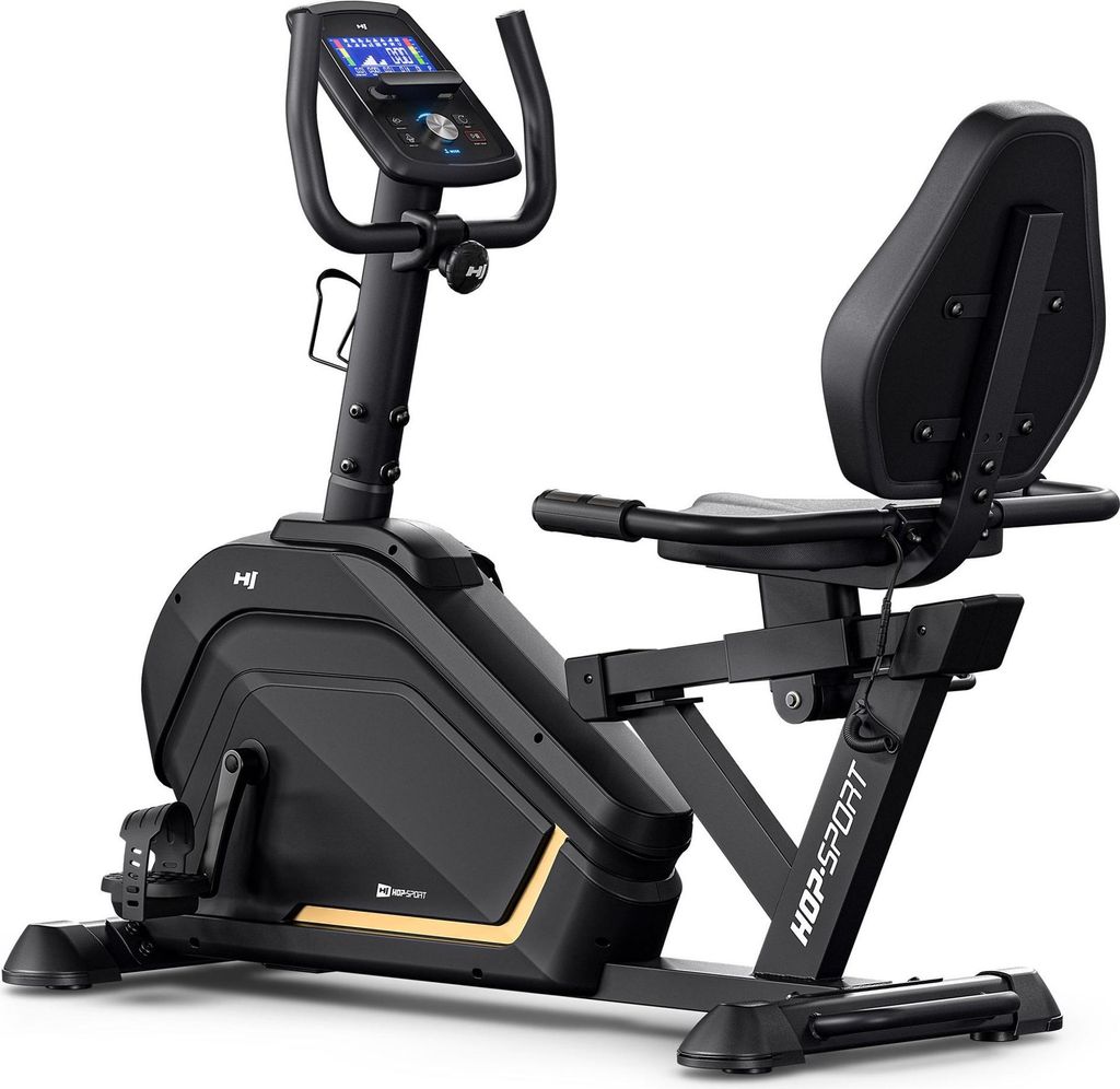 HOP SPORT HS-120L Liegeergometer für Zuhause mit 32 verstellbaren Widerstandsstufen | Leise Heimtrainer mit Smart Bluetooth APP, Großer Bequeme...