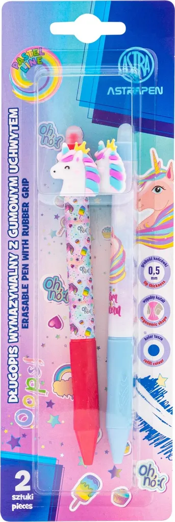 ASTRAPEN Unicorn 201023902 - Penna Automatica Cancellabile 0,5 mm 2pz