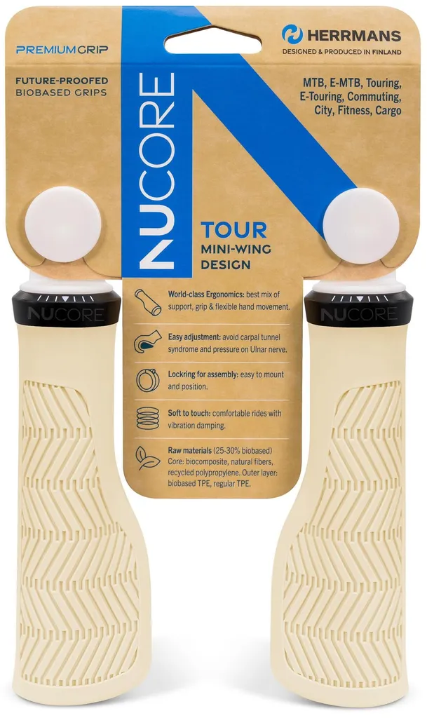 Poignées anti-douleur Herrmans Nucore Grip Tour Wave 130mm Margriet