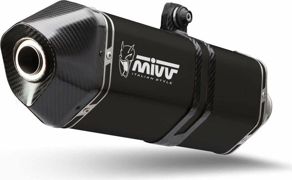 MIVV Speed Edge Black Slip-on Auspuff genehmigt für MOTO GUZZI V85 TT 2025