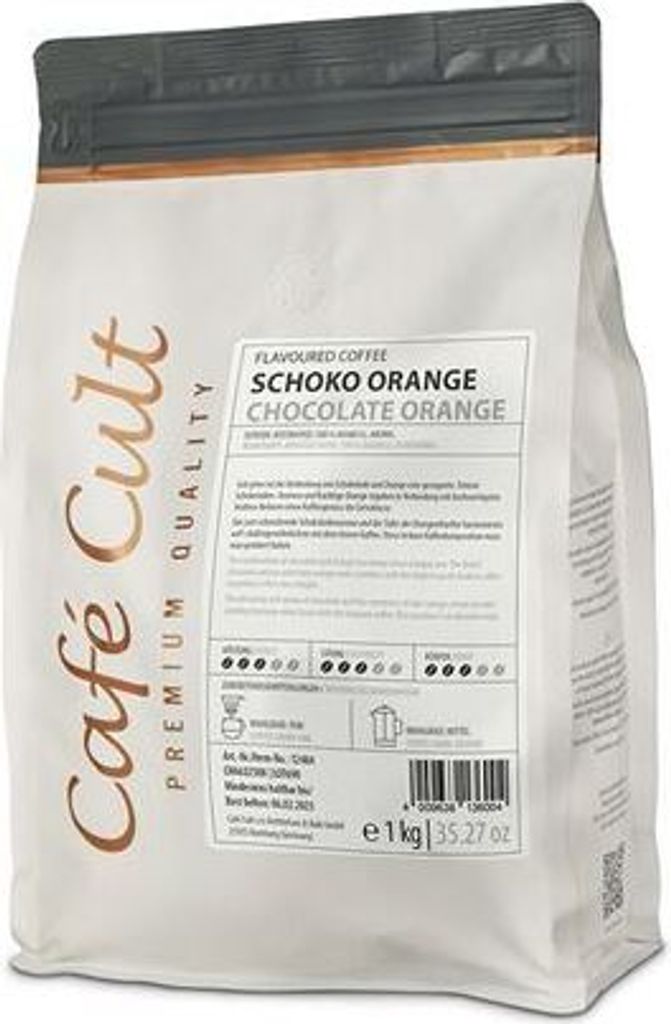 Kaffee "Schoko-Orange" in 1 kg Tüte, ganze Bohne Produktbild 