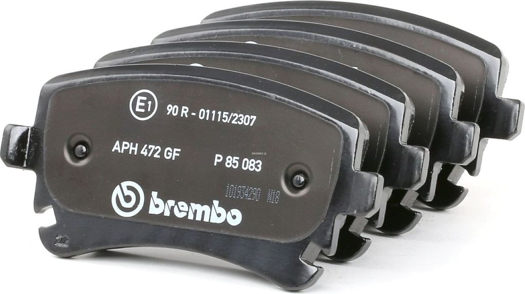 BREMBO P 85 083 Bremsbelagsatz, Scheibenbremse OE 7E0698451 kompatibel mit Transporter VI, Caravelle VI, Transporter V, Multivan VI, Multivan V