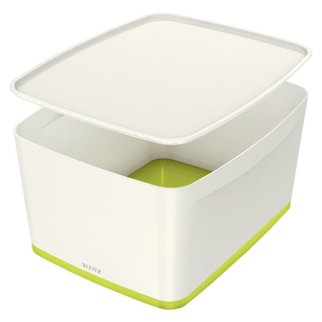LEITZ Aufbewahrungsbox My Box 18 Liter weiß / grün