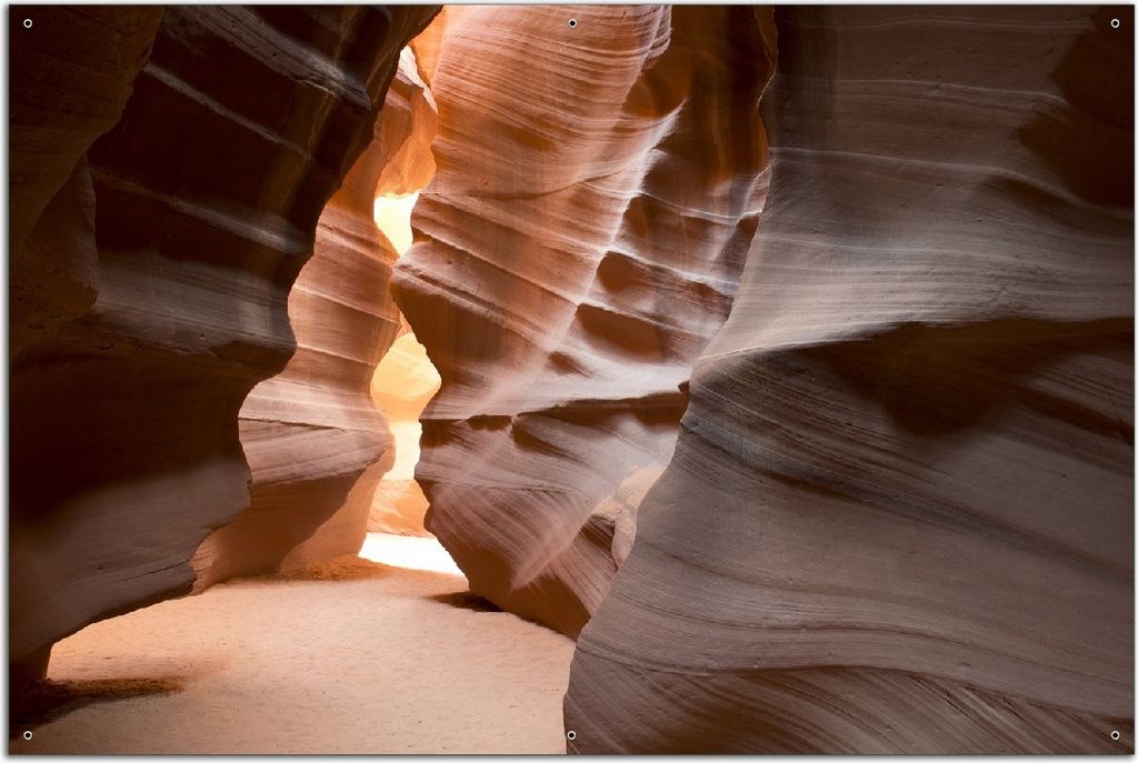 Wallario Outdoor-Poster für Garten oder Balkon, Motiv Antelope Canyon Arizona USA, in ca. 61 x 91,50 cm