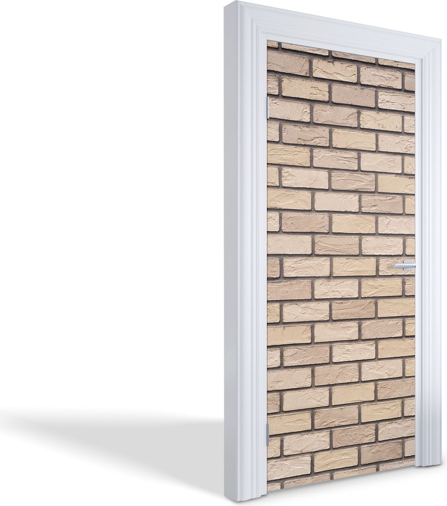 Türaufkleber Innentüren Selbstklebende Kreativ Wandsticker - Ziegelmauer - 95 x 205 cm