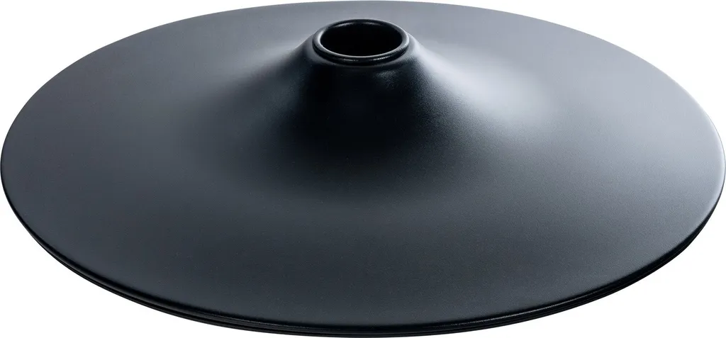 Plaque de protection de sol ronde noire 45 cm pour poêle à bois