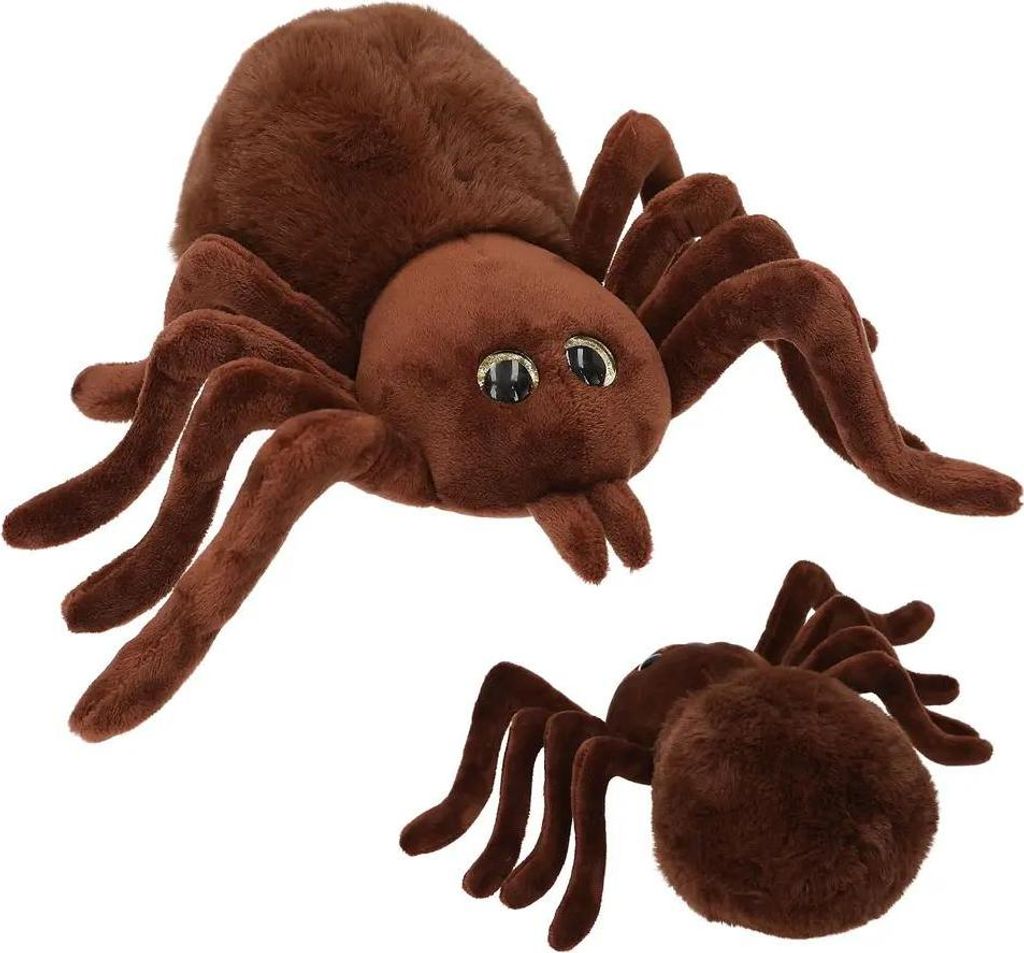 Depesche Adventure World Plüsch Spinne 20 cm braun