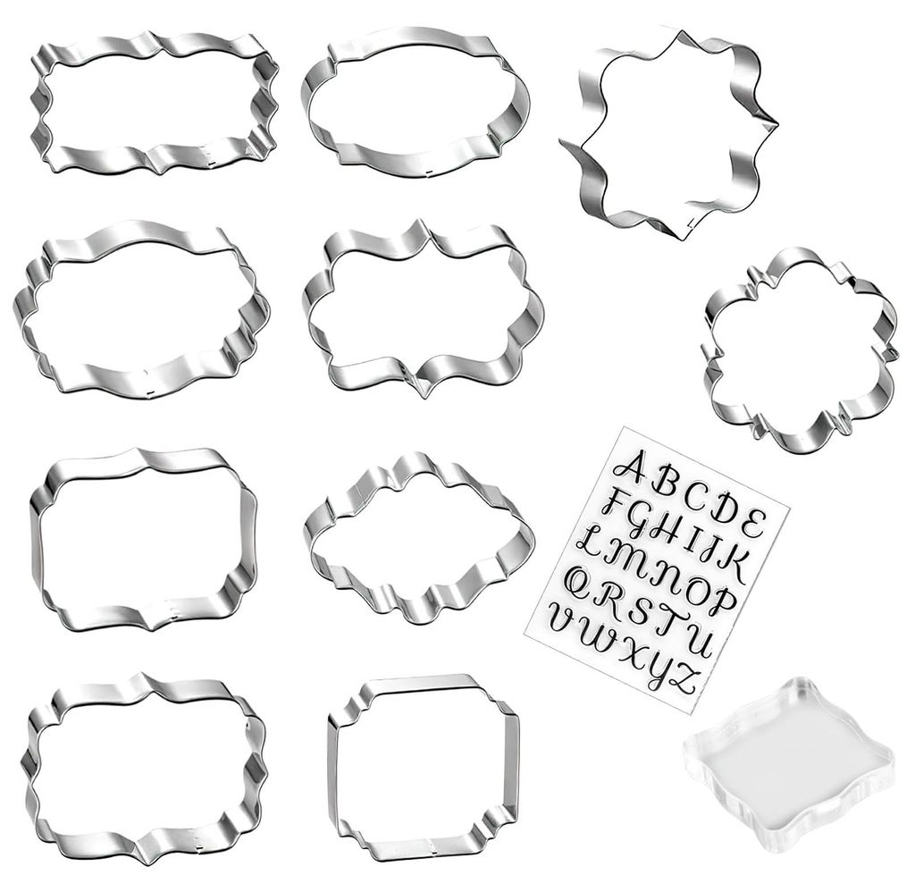 Buchstaben-Ausstecher aus Fondant, Ausstechformen-Set mit Buchstaben und Zahlen zur Tortendekoration, Keksausstecher, Biskuit-Ausstecher