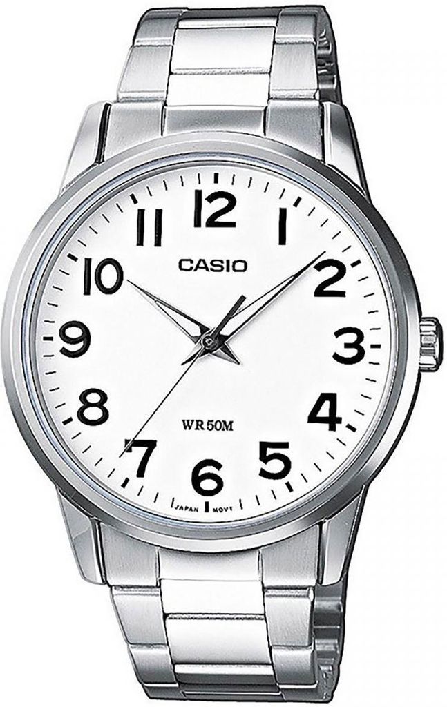 Casio Uhr Herrenuhr Armbanduhr MTP-1303PD-7BVEF weiß 5 Bar