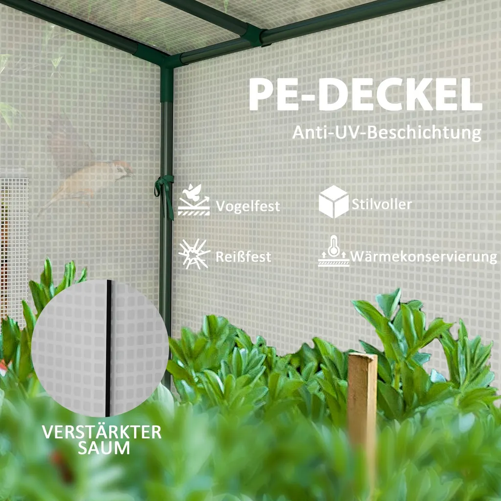 Serre murale anti-intempéries avec structure acier pour protéger vos plants - 5