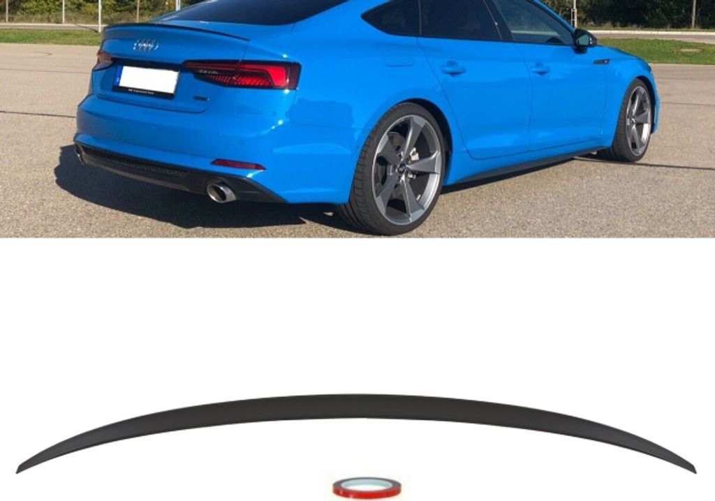 Sport-Heckspoiler Hecklippe grundiert passt für Audi A5 B9 F5 Sportback 5-Türer auch RS5