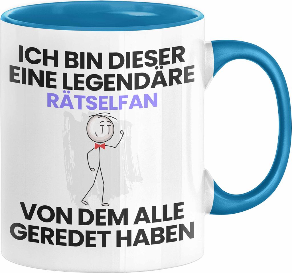 Rätselfan Geschenk Tasse Lustige Geschenkidee Geburtstag für Rätselfan Ich Bin Dieser Legendäre Rätselfan Von Dem Alle Geredet Haben Kaffee-Be...