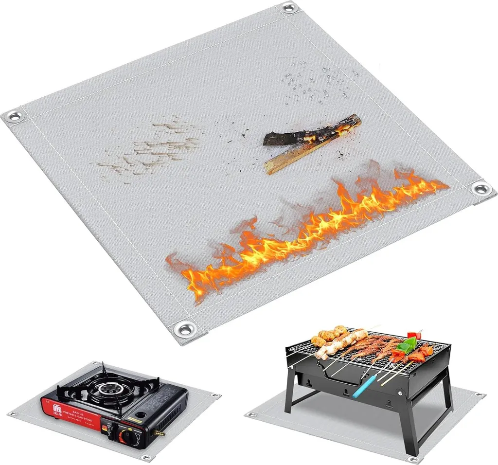 Protection de sol pour barbecue et foyer extérieur tapis ignifuge 47cm