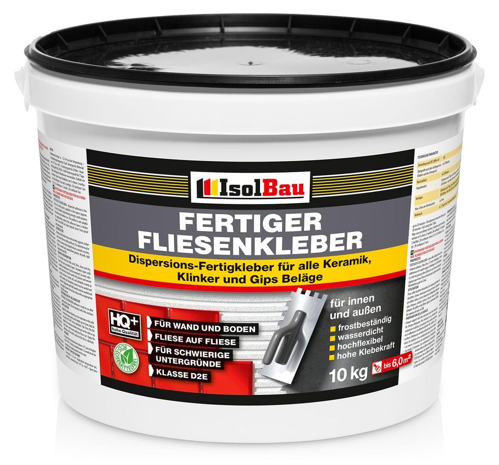 Isolbau Fertig-Fliesenkleber - 10 kg Eimer Produktbild 
