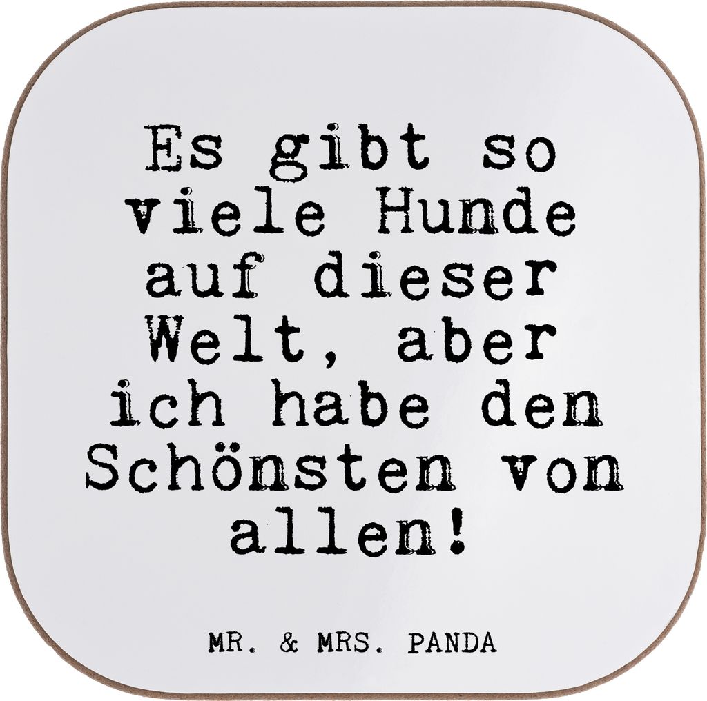Mr. & Mrs. Panda Untersetzer für Gläser Es gibt so viele... - Weiß - Geschenk, Holzuntersetzer, Tassenuntersetzer, gläseruntersetzer, Spruch, H...