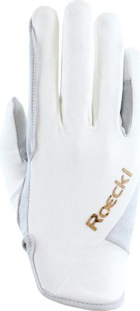 Roeckl Reithandschuhe MARENO weiß ECO Series Sommer Reit Handschuh, Roe17_Gr.:6.5