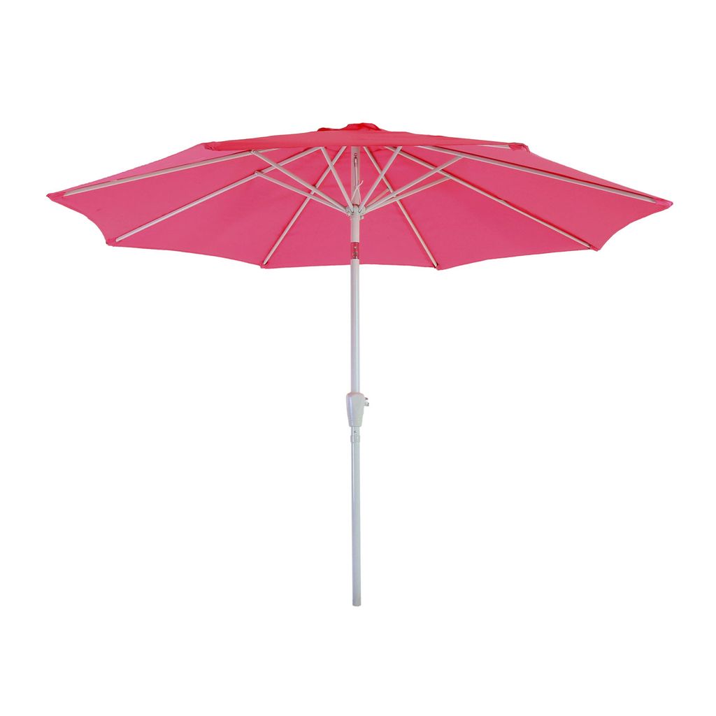 Mendler Sonnenschirm N18AM – 2,7 M Durchmesser, Neigbar, Aus Alu & Polyester, Gelb