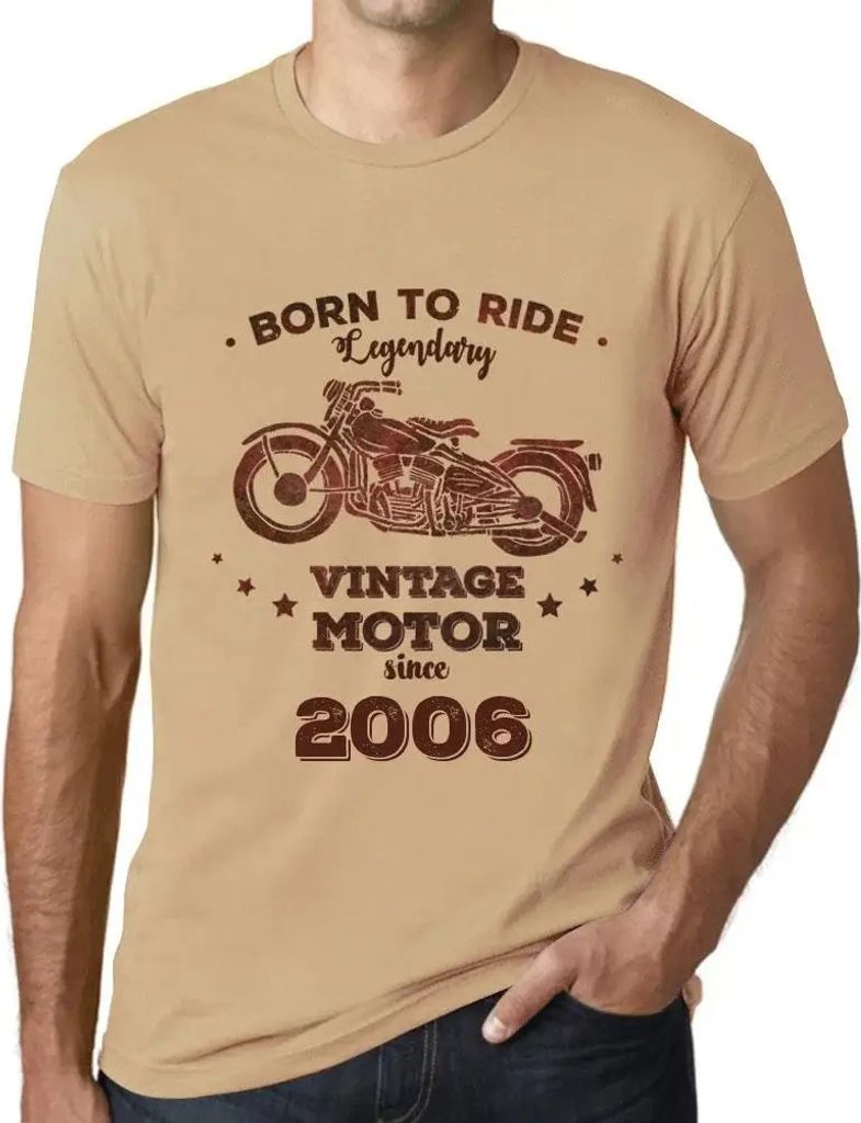 Herren Grafik T-Shirt Geboren, um ein legendäres Motorrad zu fahren, seit 2006 – Born to Ride Legendary Motor Since 2006 – Geschenk 18. Geburt...