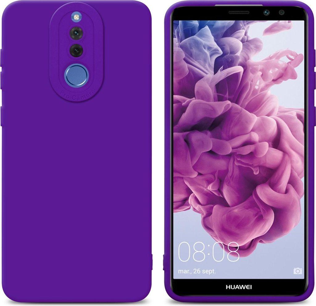 Cadorabo Hülle für Huawei MATE 10 LITE Schutz Hülle in Lila TPU Silikon Etui Case Handyhülle