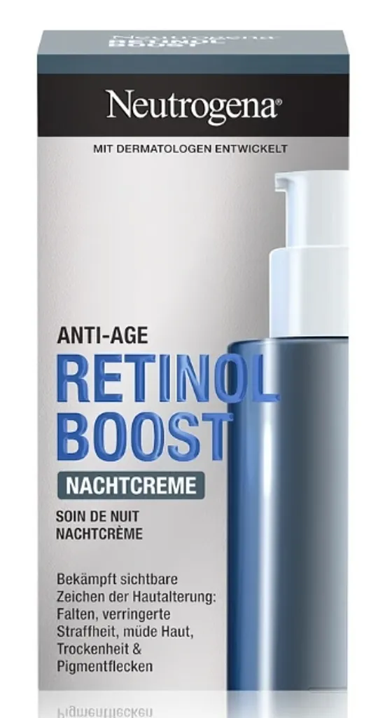 Neutrogena Retinol Boost Crème de Nuit pour Réduire Rides et Ridules 50ml