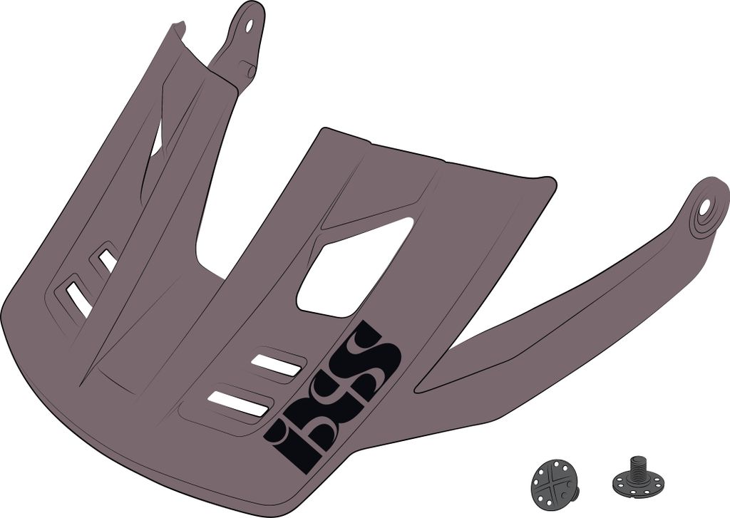 iXS Visor + Pins Trigger FF Taupe XS/S