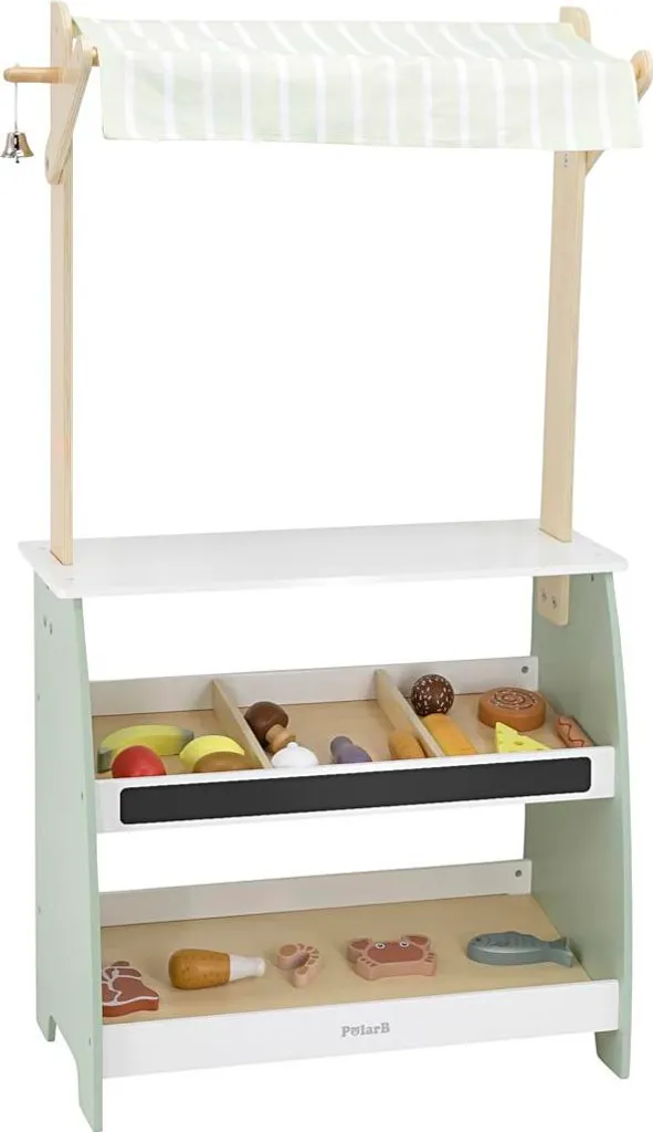 Stand de Foire Scandinave en Bois Pastel - Boutique Éducative Enfant