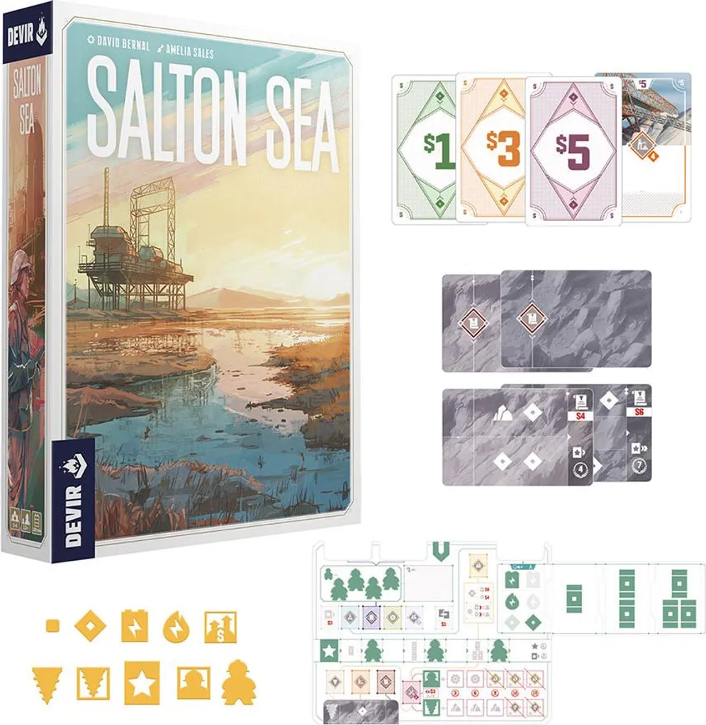 Salton Sea Devir Jeu de Société avec Mécaniques de Gestion Experte