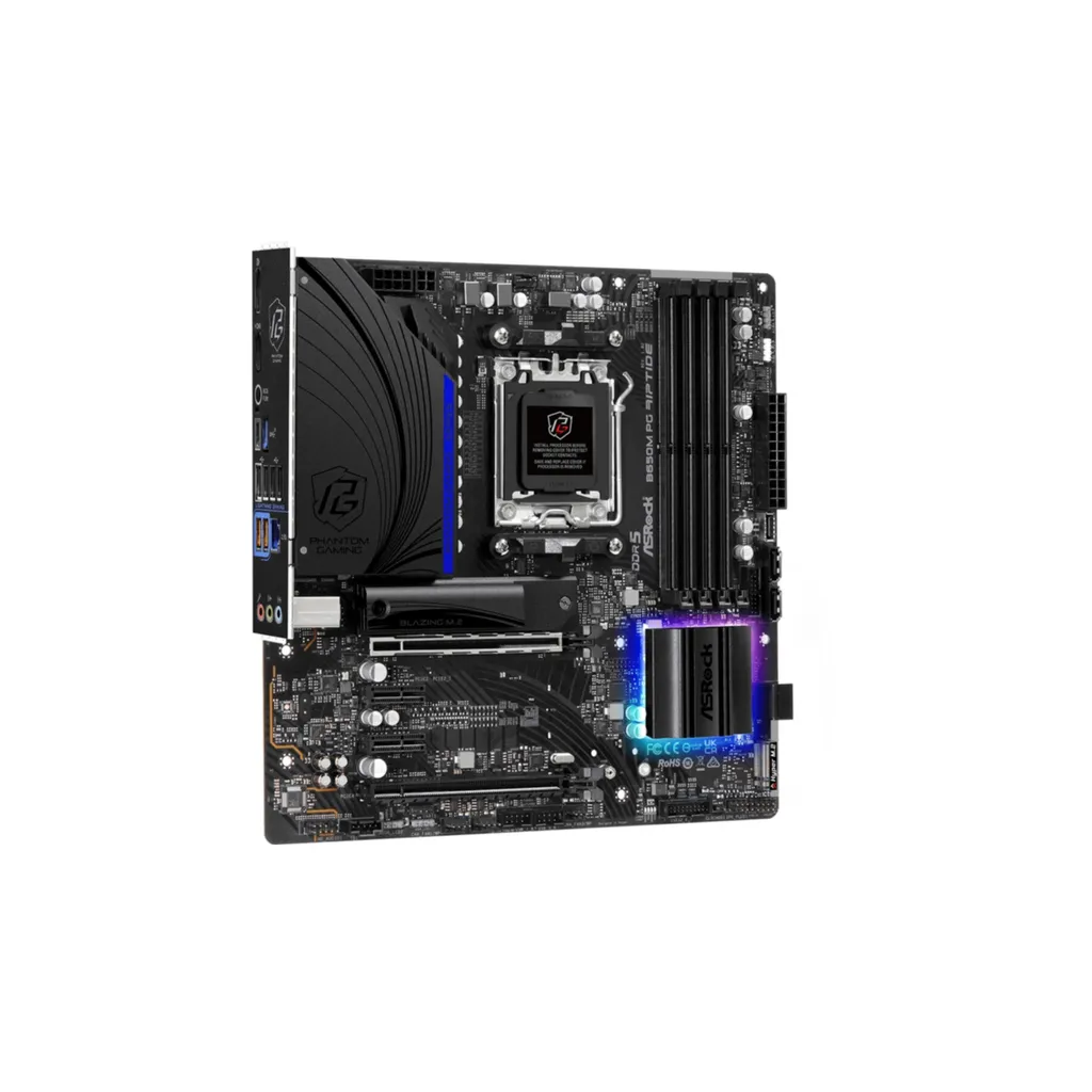 Asrock B650M PG Riptide Carte mère AM5 avec PCIe 5.0 et DDR5