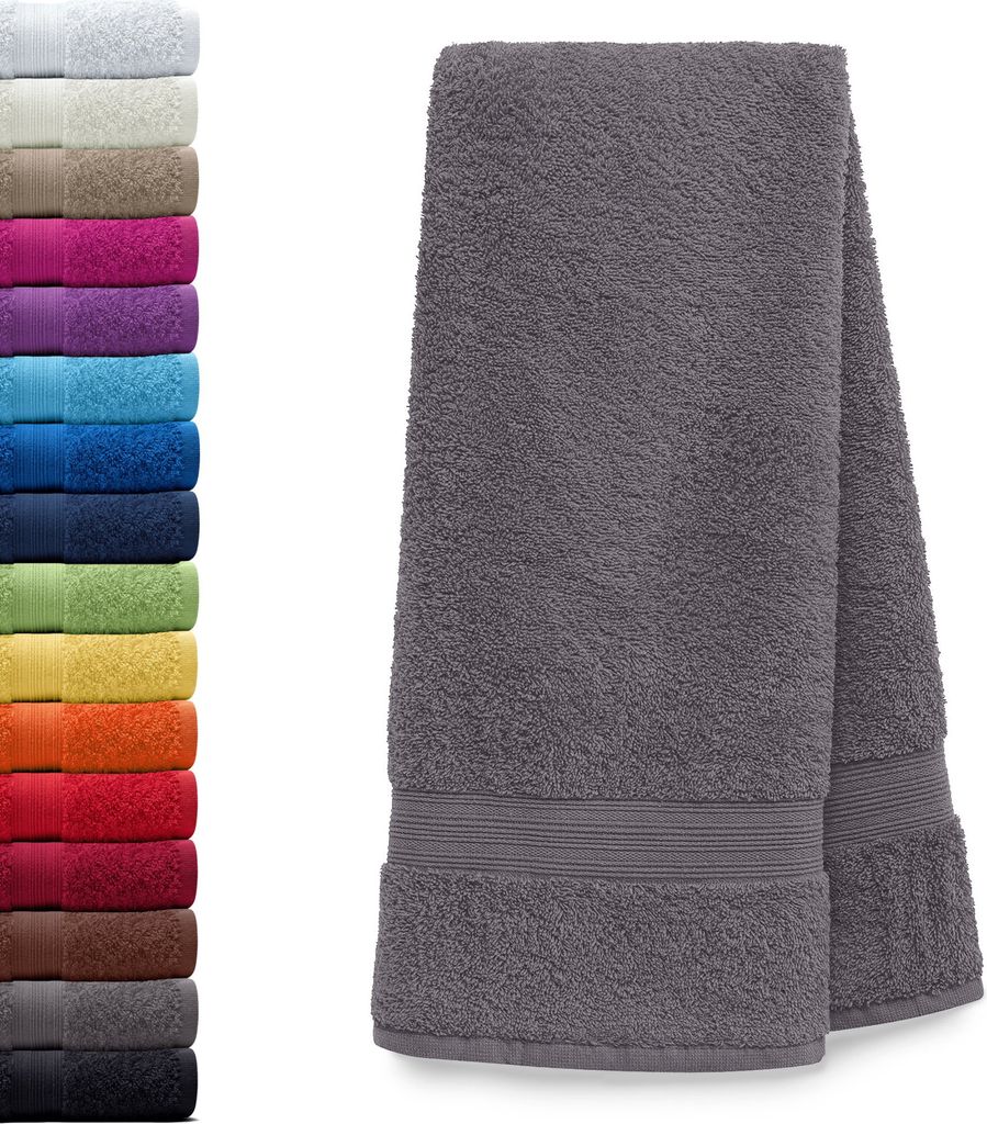 AR Line ARIZONA Handtuch-Serie – 500 g/m² Frottier in 9 Größen verfügbar, Größe: Saunatuch XXL 100x200 cm, Farbe: Anthrazit-Grau