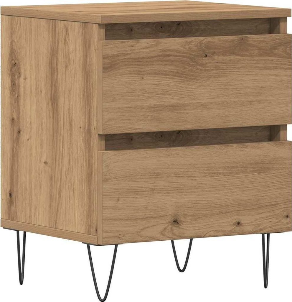 Nachttisch Eiche handwerklich 40 x 35 x 50 cm Holzwerkstoff