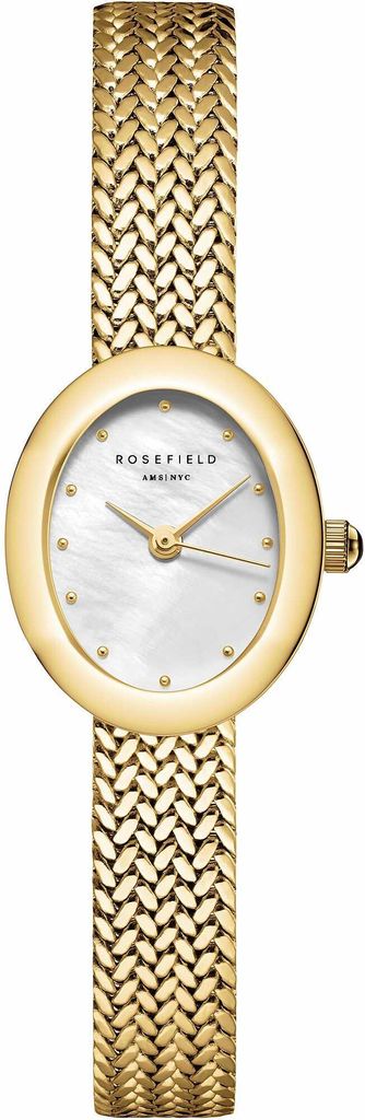 ROSEFIELD Damenuhr Mini Oval Mesh Gold MWGMG-M02 Produktbild 