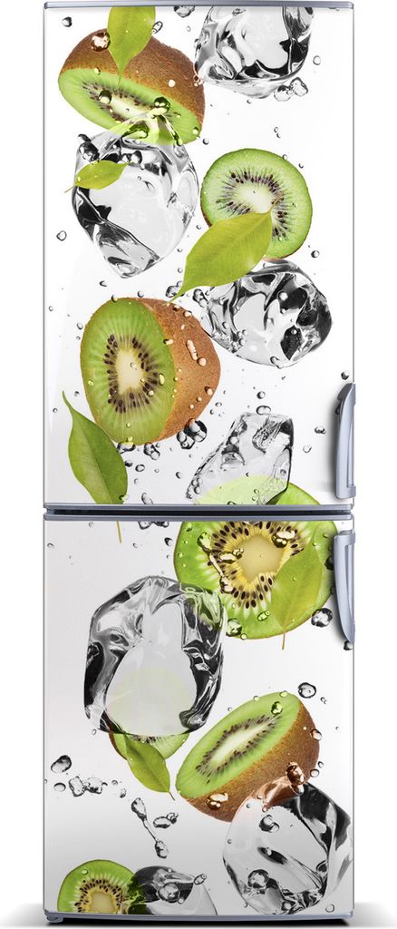 Tulup Kühlschrankdekoration - Magnetmatte - 70 cm x 190 cm - Magnet auf dem Kühlschrank - Kiwi Und Wasser