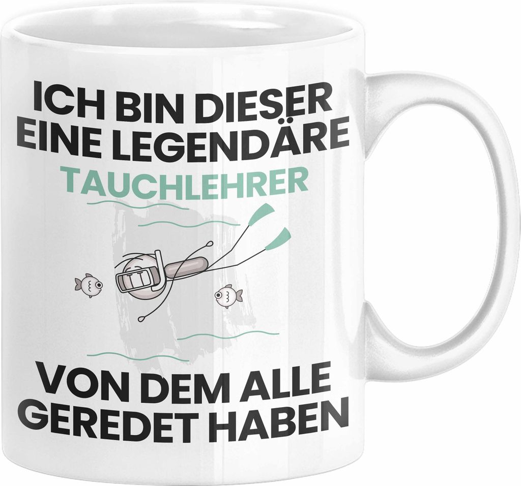 Tauchlehrer Geschenk Tasse Lustige Geschenkidee Geburtstag für Tauchlehrer Ich Bin Dieser Legendäre Tauchlehrer Von Dem Alle Geredet Haben Kaffee...